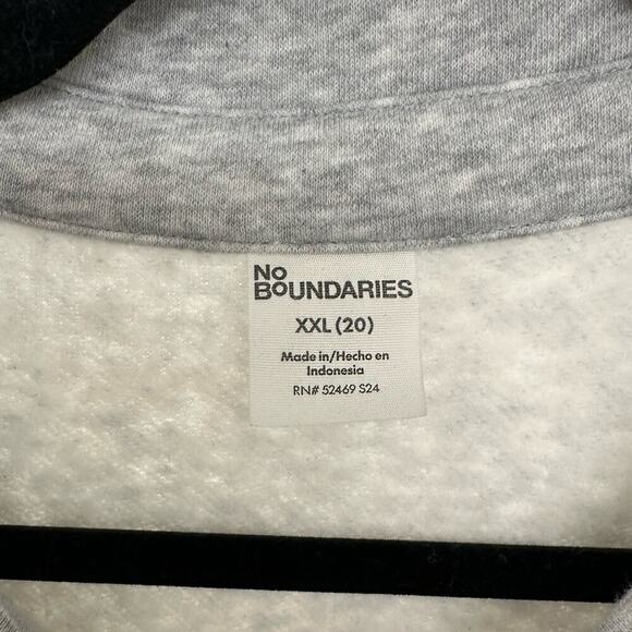 NWOT No Boundaries women’s button down grey fleece shacket/shirt - Picture 5 of 11